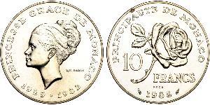10 Franc Mónaco (1297 - ) Níquel/Cobre 
