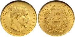 10 Franc Second Empire (1852-1870) Or Napoleon III (1808-1873)