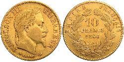 10 Franc Segundo Imperio francés (1852-1870) Oro Napoleon III (1808-1873)