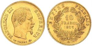 10 Franc Segundo Imperio francés (1852-1870) Oro Napoleon III (1808-1873)