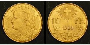 10 Franc Suiza Oro 