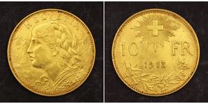 10 Franc Suiza Oro 