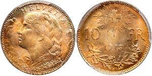 10 Franc Svizzera Oro 