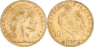 10 Franc Terza Repubblica francese (1870-1940)  Oro 