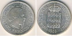 10 Franc Mónaco (1297 - ) Plata 