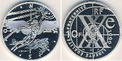 10 Franc Quinta República Francesa (1958 - ) Plata 