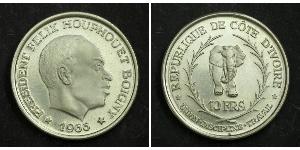 10 Franc Cote dIvoire Silber 