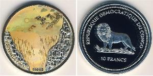 10 Franc Demokratische Republik Kongo Silber 