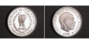 10 Franc Cote dIvoire (1958 - ) Silver 