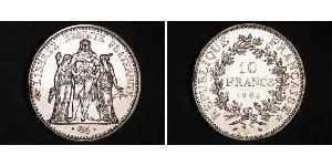 10 Franc French Fifth Republic (1958 - ) Silver 
