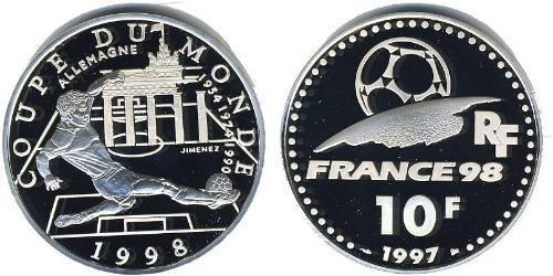 10 Franc French Fifth Republic (1958 - ) Silver 