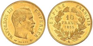 10 Franc 法蘭西第二帝國 (1852 - 1870) 金 拿破仑三世