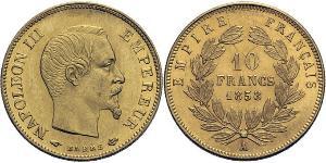 10 Franc 法蘭西第二帝國 (1852 - 1870) 金 拿破仑三世