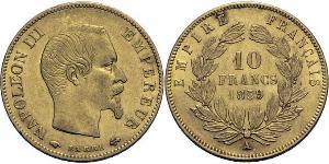10 Franc 法蘭西第二帝國 (1852 - 1870) 金 拿破仑三世