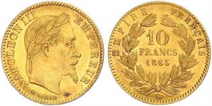 10 Franc 法蘭西第二帝國 (1852 - 1870) 金 拿破仑三世