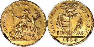 10 Franc 瑞士 金 
