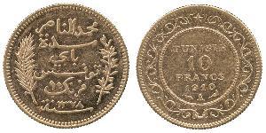 10 Franc 突尼西亞 金 