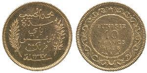 10 Franc 突尼西亞 金 