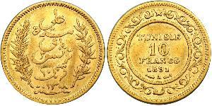 10 Franc 突尼西亞 金 