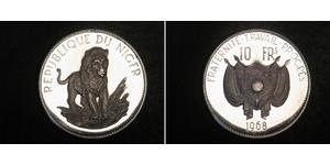 10 Franc 尼日尔 (1960 - ) 銀 