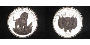 10 Franc 尼日尔 (1960 - ) 銀 