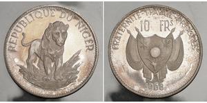 10 Franc 尼日尔 (1960 - ) 銀 