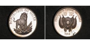 10 Franc 尼日尔 (1960 - ) 銀 