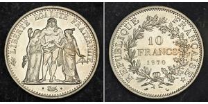 10 Franc 法蘭西第五共和國 銀 