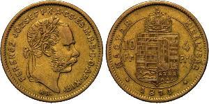 10 Franc / 4 Forint Impero austro-ungarico (1867-1918) Oro Franz Joseph I (1830 - 1916)