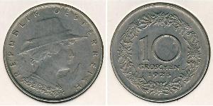 10 Grosh Geschichte Österreichs (1918-1934) Kupfer/Nickel 