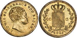 10 Gulden Grand Duchy of Baden (1806-1918) Gold Ludwig I. (Baden)(1763 - 1830)