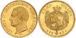 10 Gulden Grand Duchy of Hesse (1806 - 1918) Gold Louis II, Grand Duke of Hesse