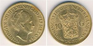 10 Gulden Kingdom of the Netherlands (1815 - ) Gold Wilhelmina of the Netherlands (1880 - 1962)