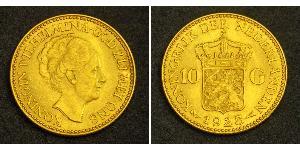10 Gulden Königreich der Niederlande (1815 - ) Gold Wilhelmina (Niederlande)(1880 - 1962)