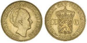 10 Gulden Königreich der Niederlande (1815 - ) Gold Wilhelmina (Niederlande)(1880 - 1962)