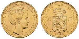10 Gulden Königreich der Niederlande (1815 - ) Gold Wilhelmina (Niederlande)(1880 - 1962)
