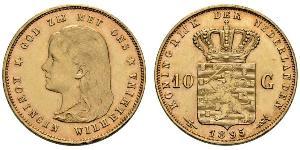 10 Gulden Königreich der Niederlande (1815 - ) Gold Wilhelmina (Niederlande)(1880 - 1962)