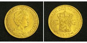 10 Gulden Königreich der Niederlande (1815 - ) Gold Wilhelmina (Niederlande)(1880 - 1962)