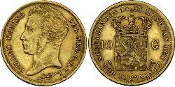 10 Gulden Royaume des Pays-Bas (1815 - ) Or William I of the Netherlands (1772 - 1843)