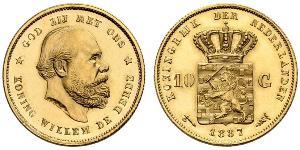 10 Gulden Royaume des Pays-Bas (1815 - ) Or 
