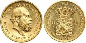 10 Gulden Regno dei Paesi Bassi (1815 - ) Oro 