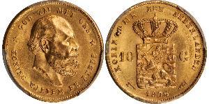 10 Gulden Reino de los Países Bajos (1815 - ) Oro 