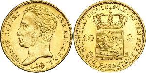 10 Gulden Reino de los Países Bajos (1815 - ) Oro William I of the Netherlands (1772 - 1843)