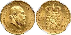 10 Gulden Reino de los Países Bajos (1815 - ) Oro 