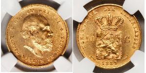 10 Gulden Reino de los Países Bajos (1815 - ) Oro 