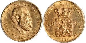 10 Gulden Reino de los Países Bajos (1815 - ) Oro 