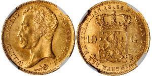 10 Gulden Reino de los Países Bajos (1815 - ) Oro William I of the Netherlands (1772 - 1843)