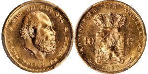 10 Gulden Reino de los Países Bajos (1815 - ) Oro 