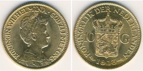 10 Gulden Reino de los Países Bajos (1815 - ) Oro 