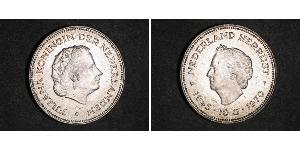 10 Gulden Königreich der Niederlande (1815 - ) Silber Juliana of the Netherlands (1909 – 2004)